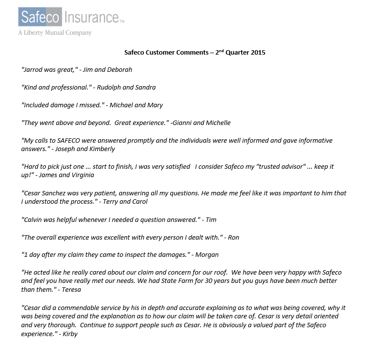 Curious on claim reviews for Safeco Insurance? | Denver ...